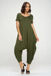 Solid Harem Jumpsuit