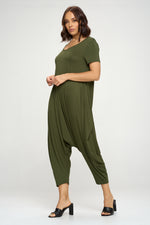 Solid Harem Jumpsuit