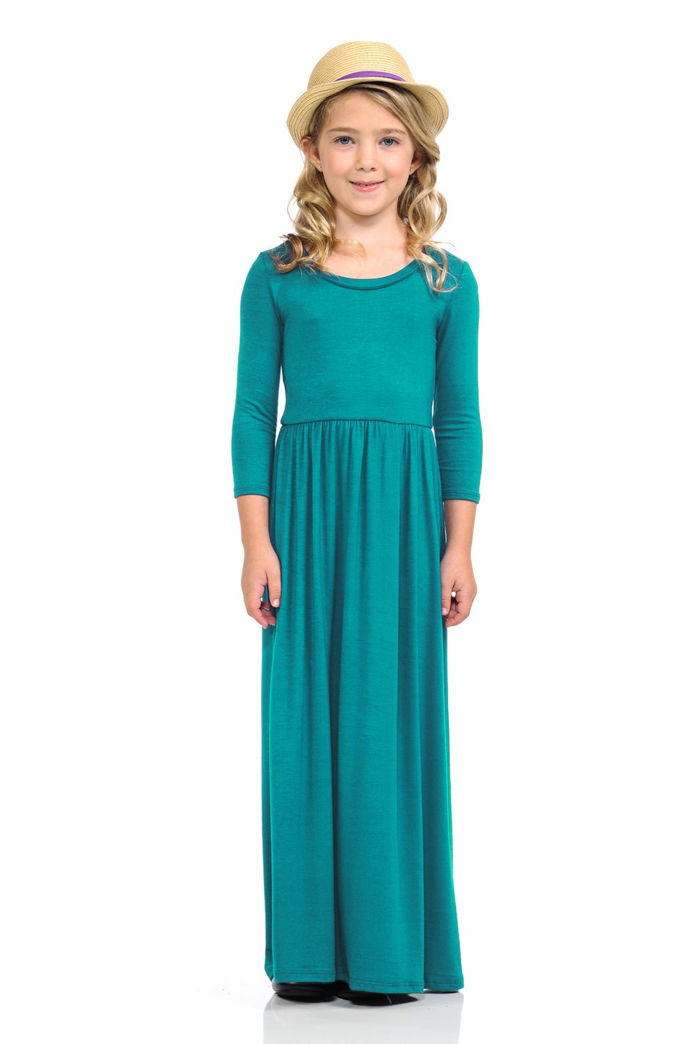 Fit and Flare Maxi Solid Dress