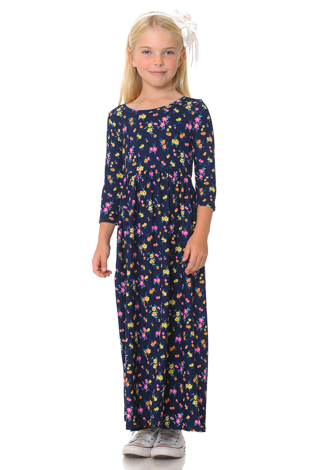 Fit and Flare Maxi Floral Dress