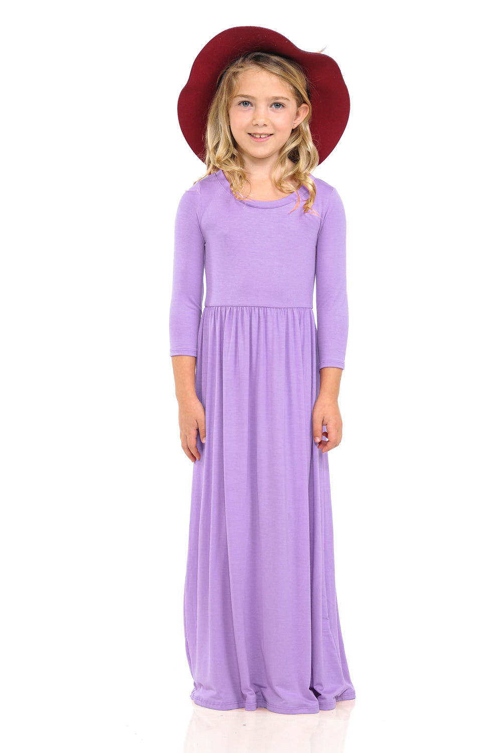 Fit and Flare Maxi Solid Dress