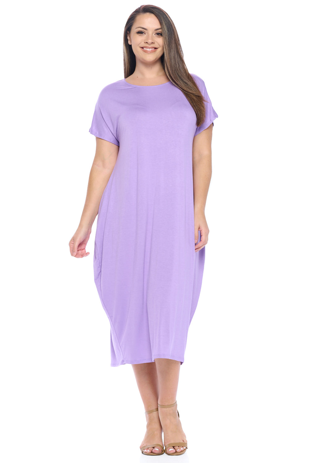 Cocoon Maxi Dress with Dolman Sleeves