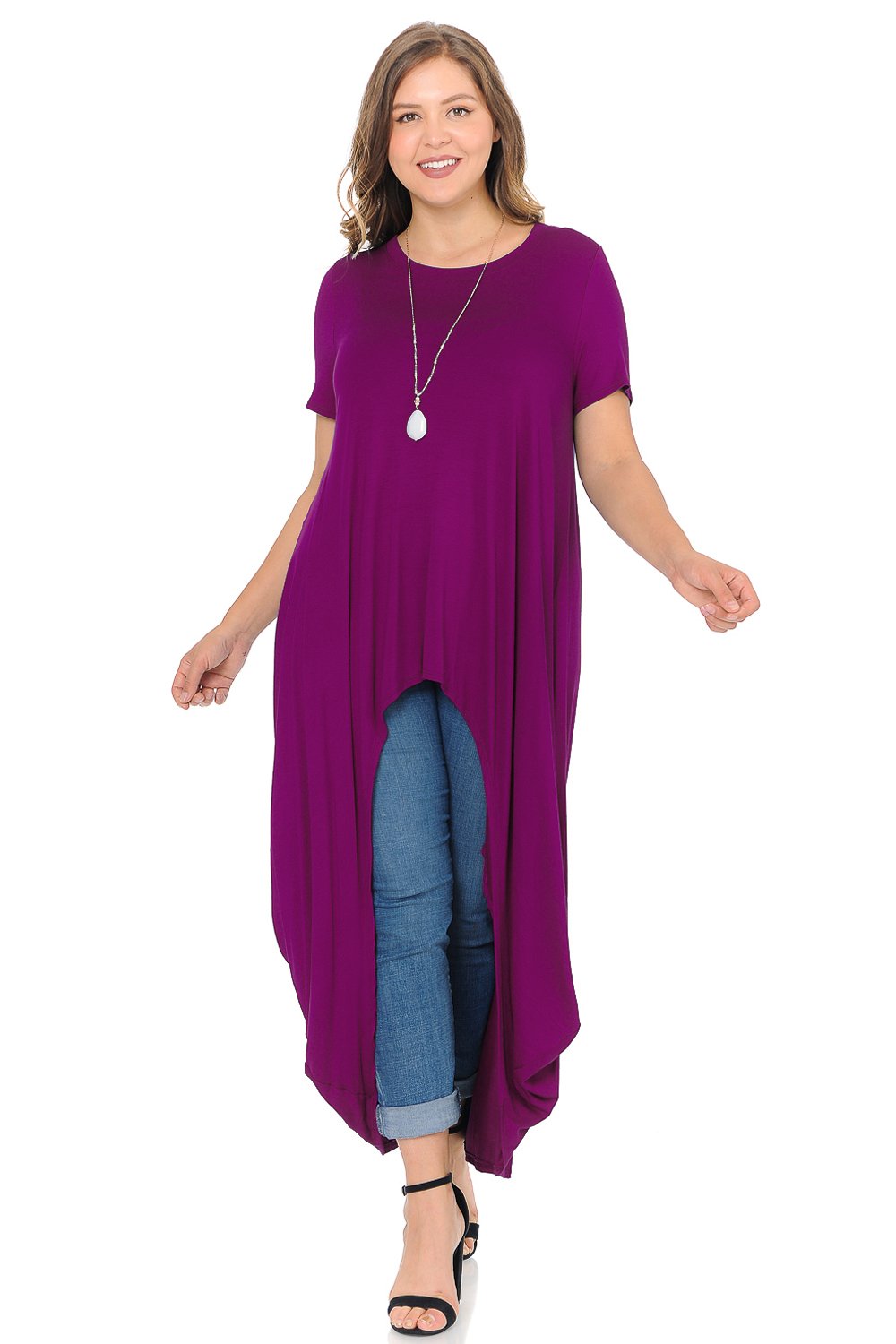 High-Low Maxi Top Plus Size