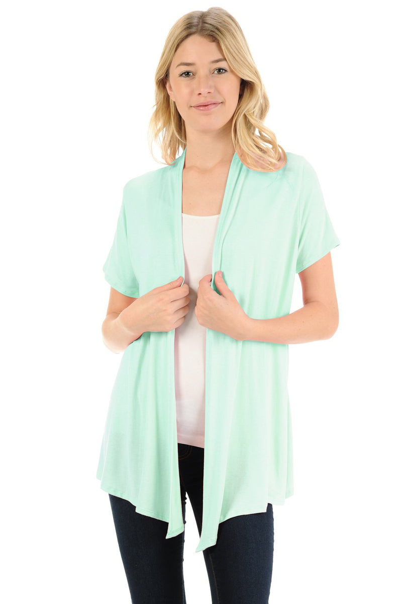 Short Sleeve Open Front Vest