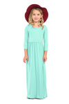Fit and Flare Maxi Solid Dress