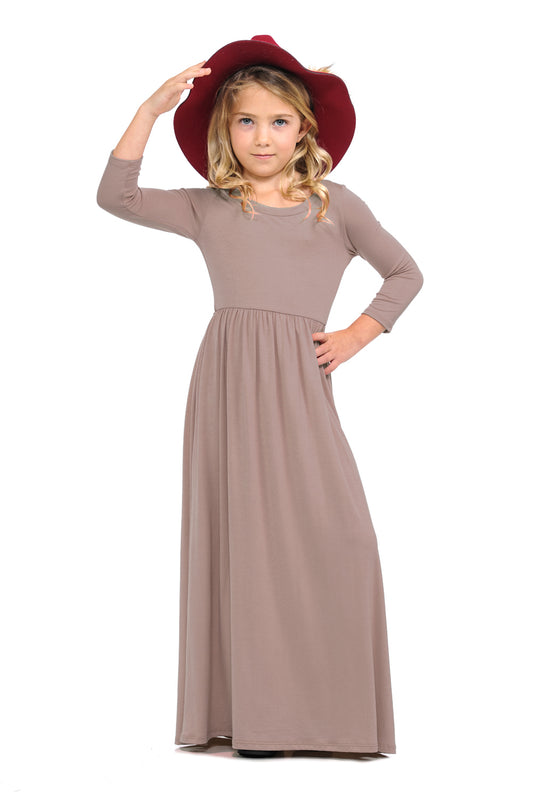 Fit and Flare Maxi Solid Dress