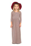 Fit and Flare Maxi Solid Dress