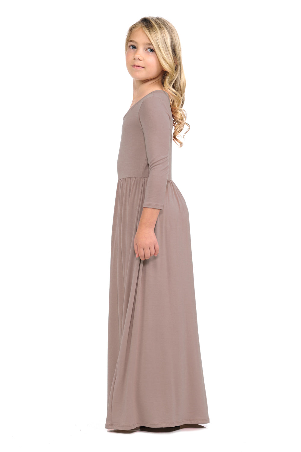 Fit and Flare Maxi Solid Dress