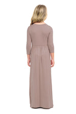 Fit and Flare Maxi Solid Dress