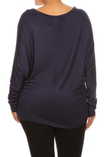 Jersey Knit Dolman Top Plus Size