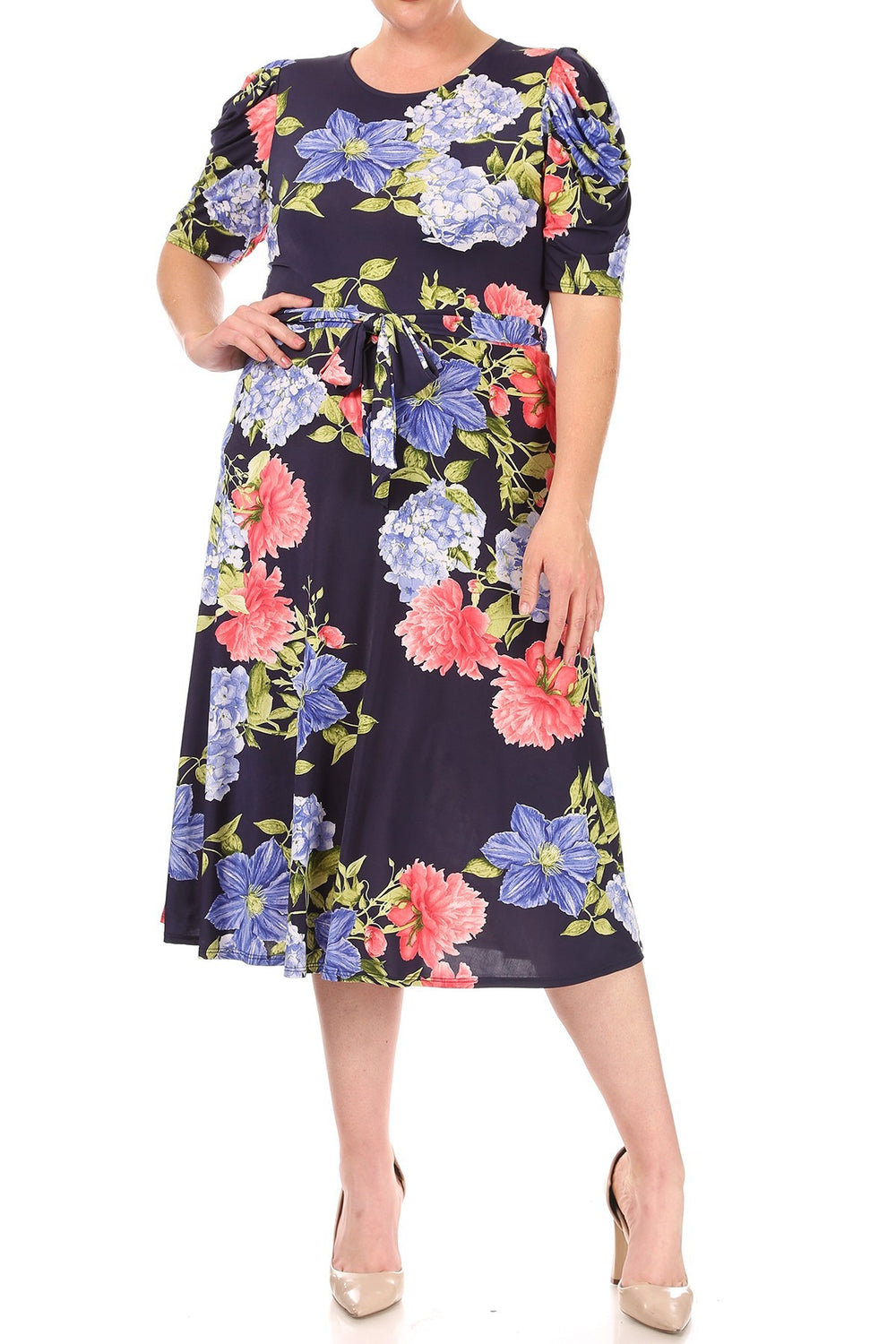 Navy Floral