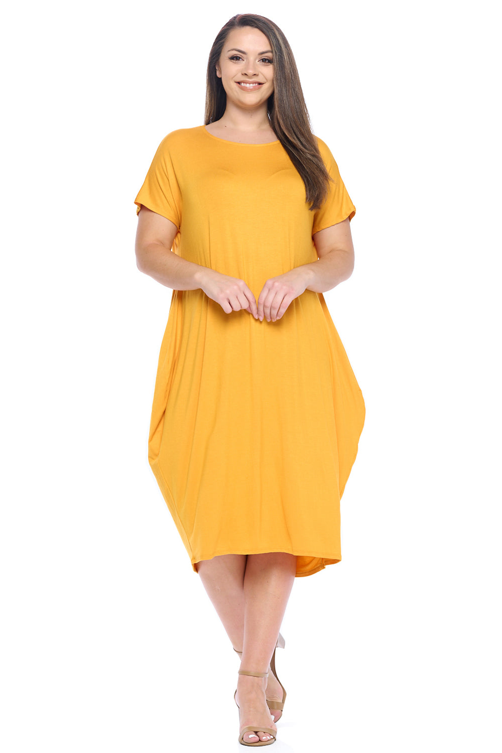 Cocoon Maxi Dress with Dolman Sleeves