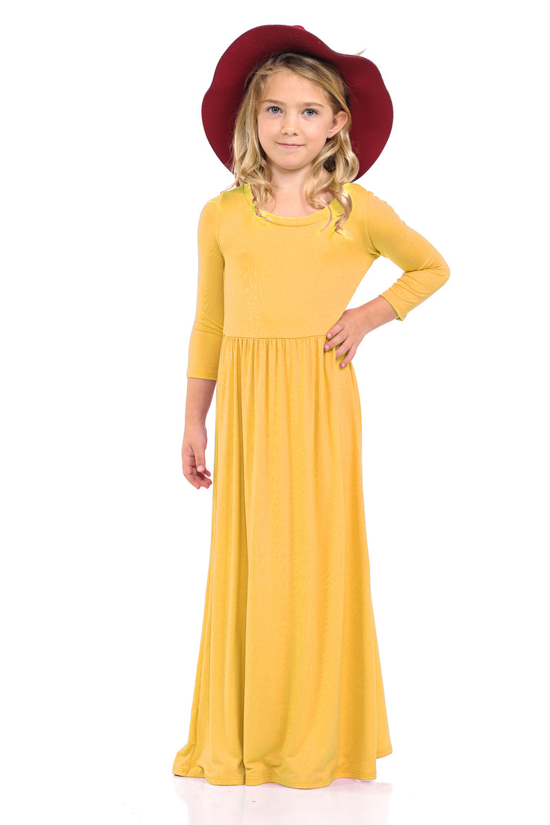 Fit and Flare Maxi Solid Dress