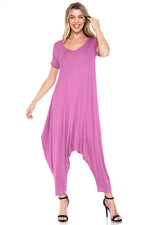 Solid Harem Jumpsuit
