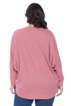 Waffle Dolman Sleeve Top Plus Size
