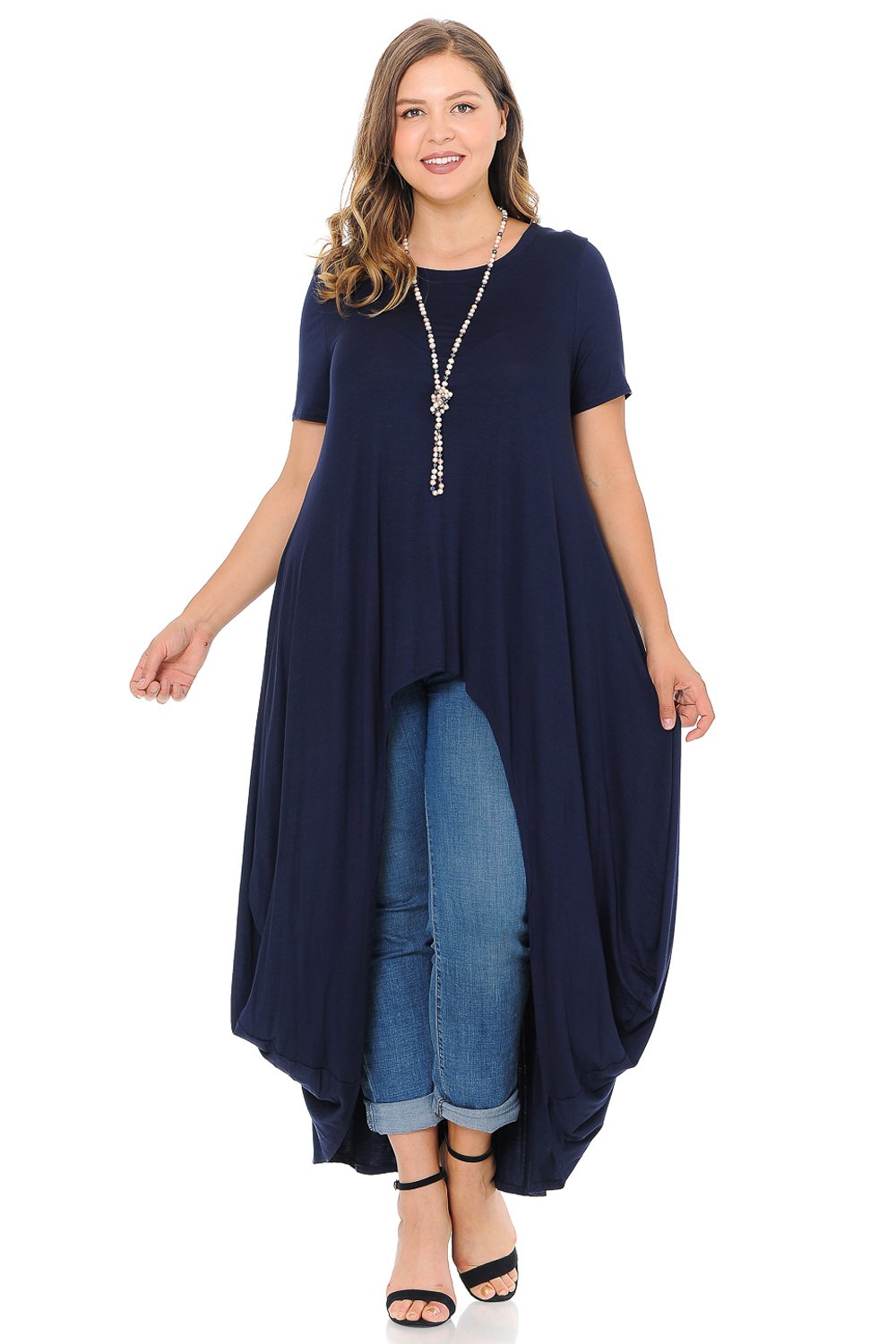High-Low Maxi Top Plus Size