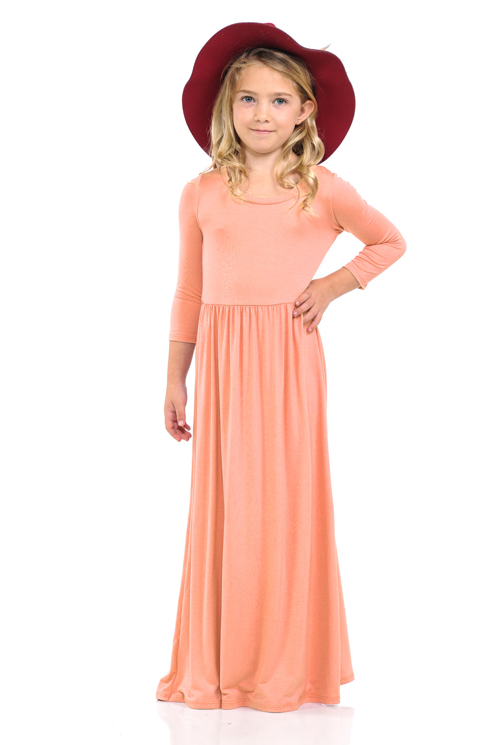 Fit and Flare Maxi Solid Dress