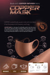 Copper Infused Face Mask - Plum (S/M)