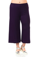 Wide Leg Crop Culottes Plus Size