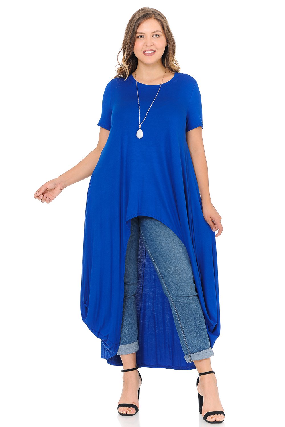 High-Low Maxi Top Plus Size