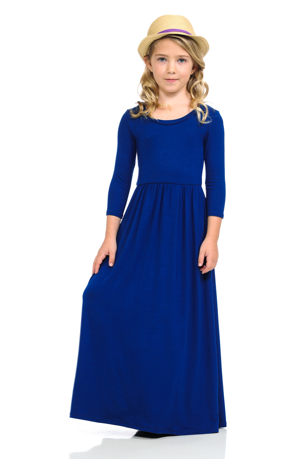 Fit and Flare Maxi Solid Dress