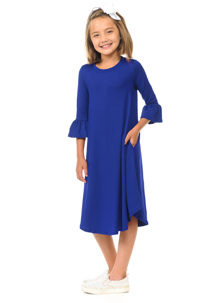 Bell Sleeve Trapeze Dress