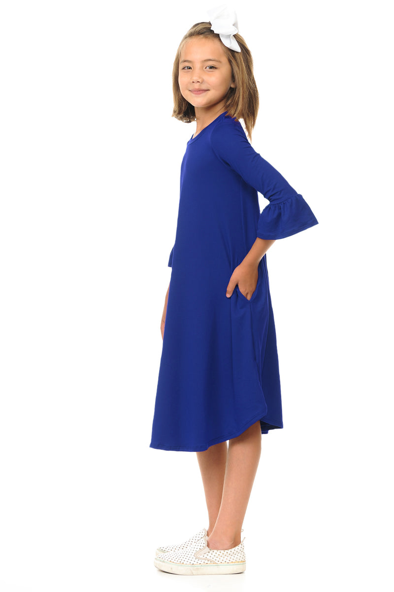 Bell Sleeve Trapeze Dress