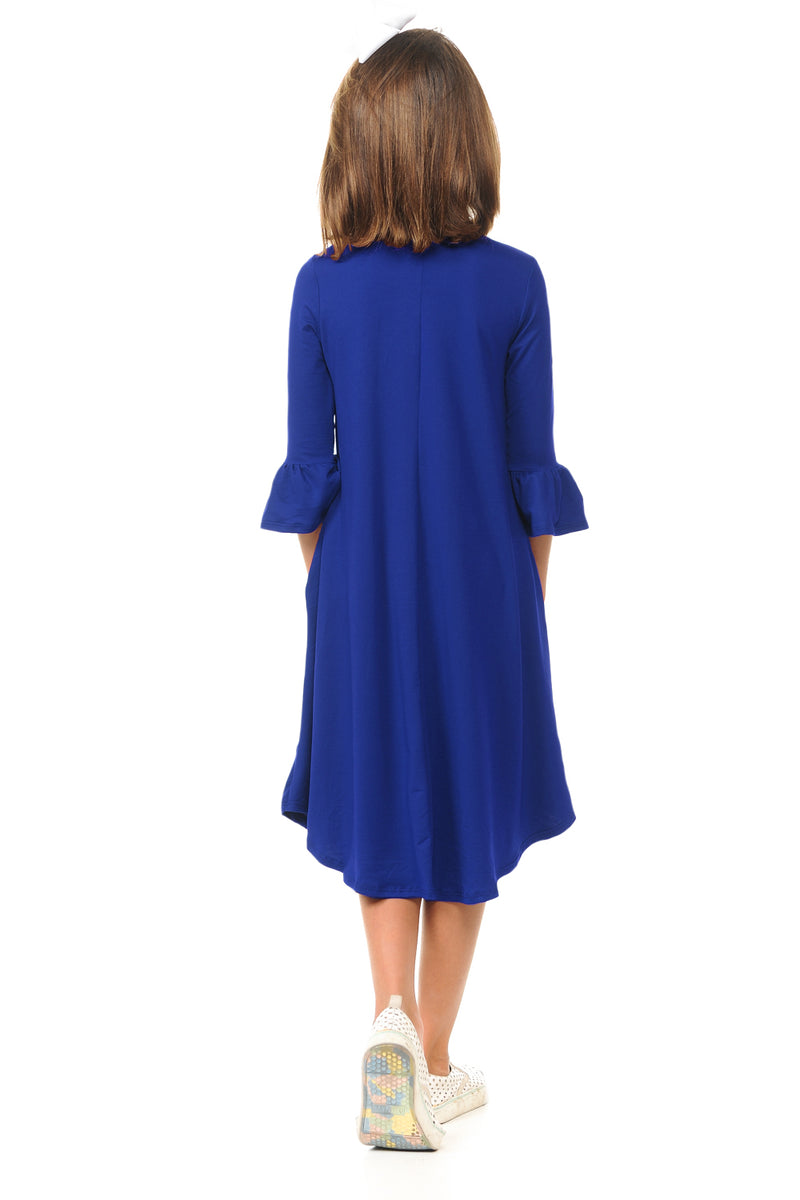 Bell Sleeve Trapeze Dress