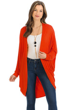 Jersey Batwing Sleeve Cardigan
