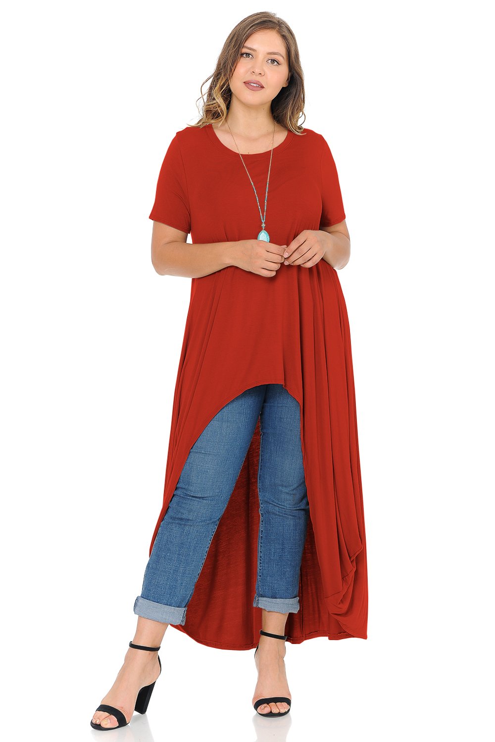 High-Low Maxi Top Plus Size