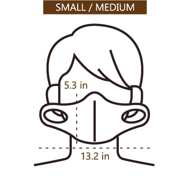 Copper Infused Face Mask - Plum (S/M)
