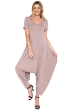 Solid Harem Jumpsuit