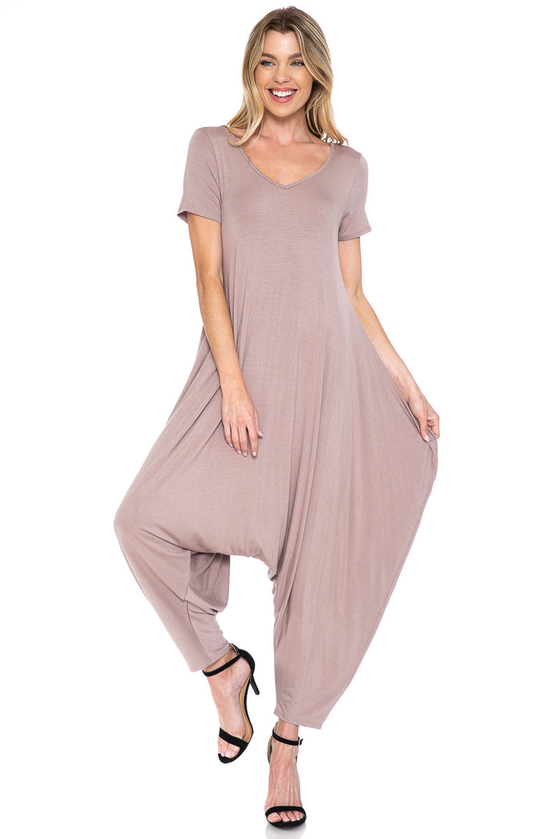 Solid Harem Jumpsuit