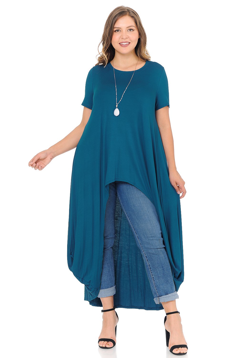 High-Low Maxi Top Plus Size