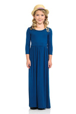 Fit and Flare Maxi Solid Dress