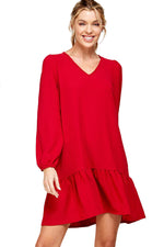 Mini Dress with Shirring Detail