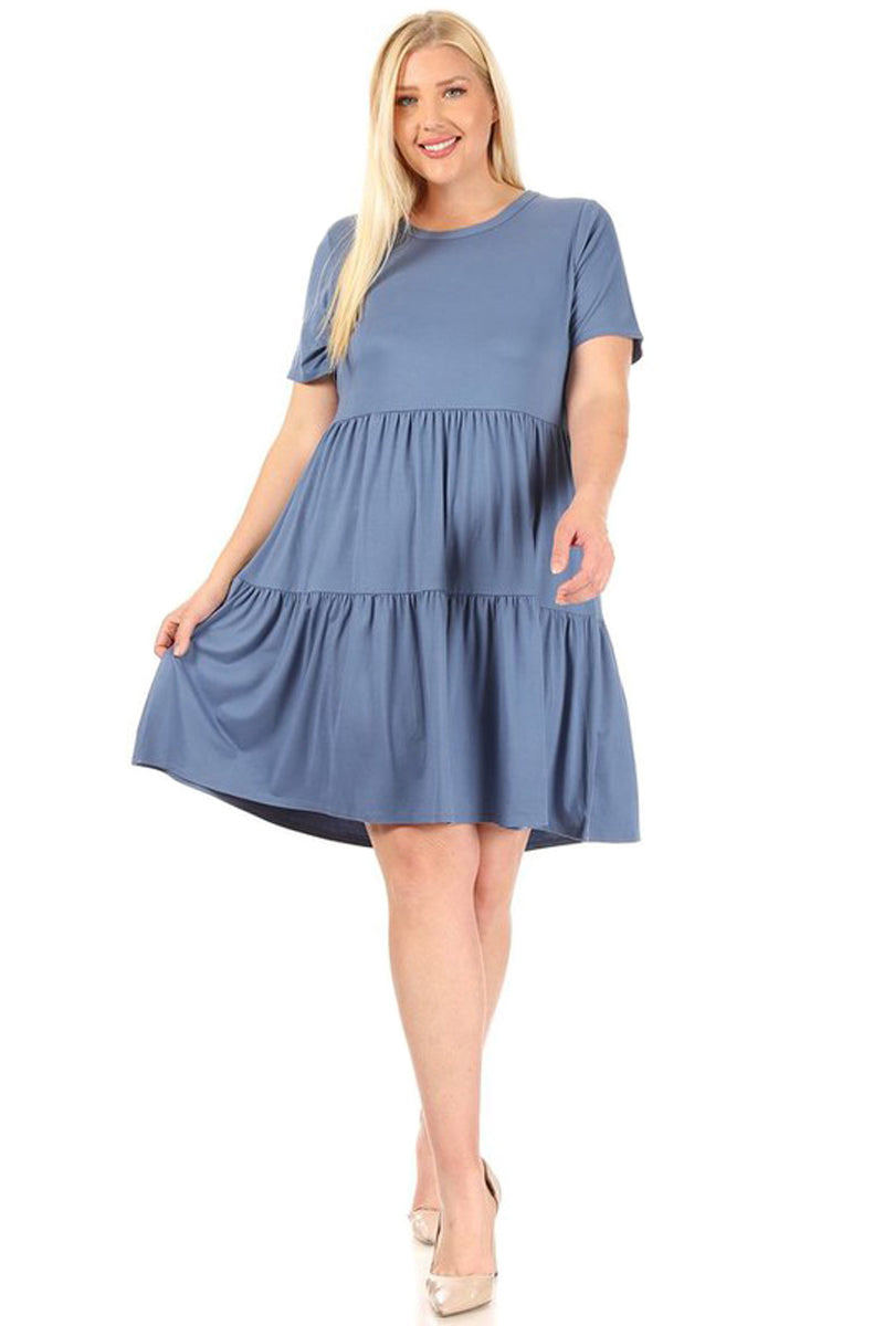 Tiered Babydoll Dress Plus Size