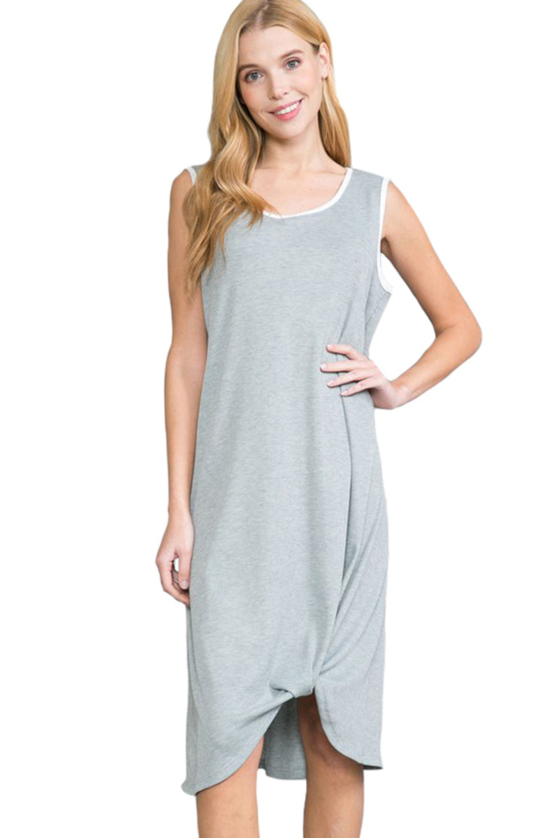 Sleeveless Dress with Knot Detail Plus Size