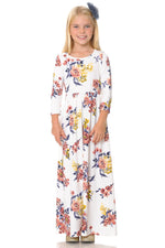 Fit and Flare Maxi Floral Dress
